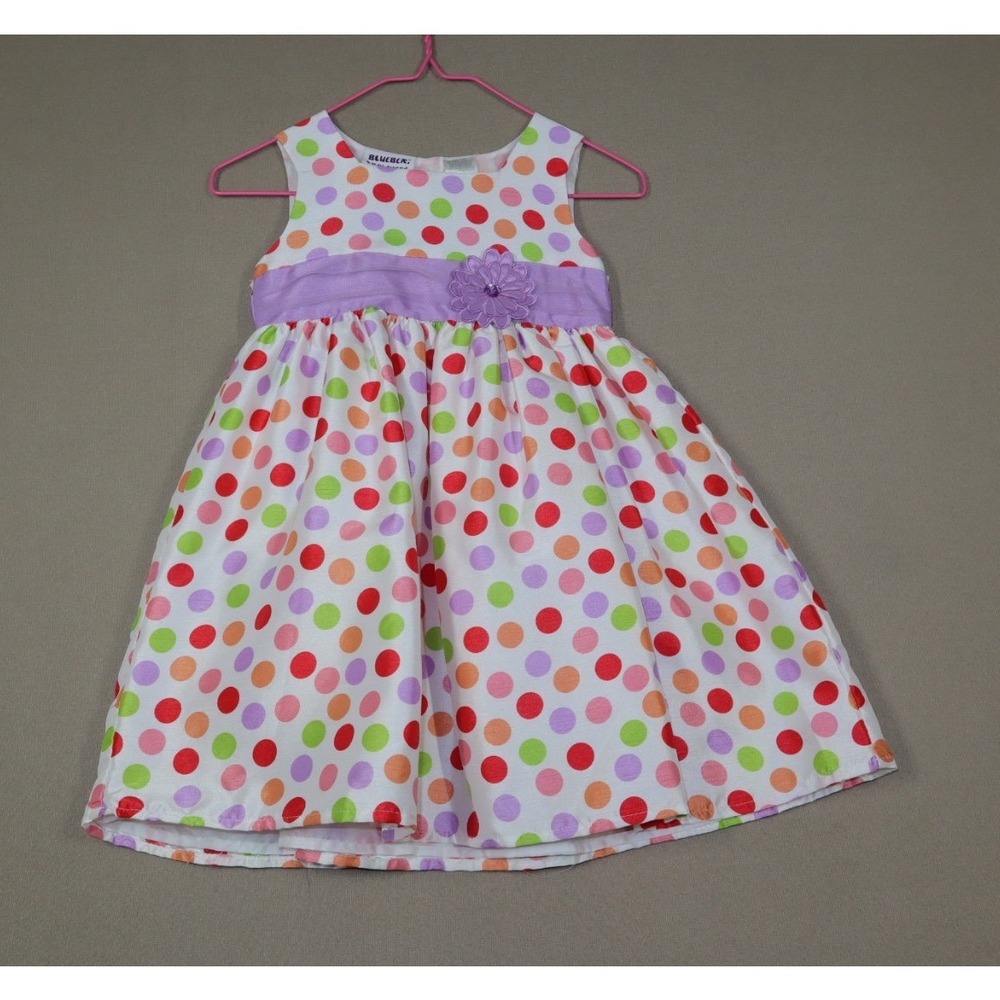 Vintage Blueberi‎ Boulevard Polka Dot Dress - Size 24M